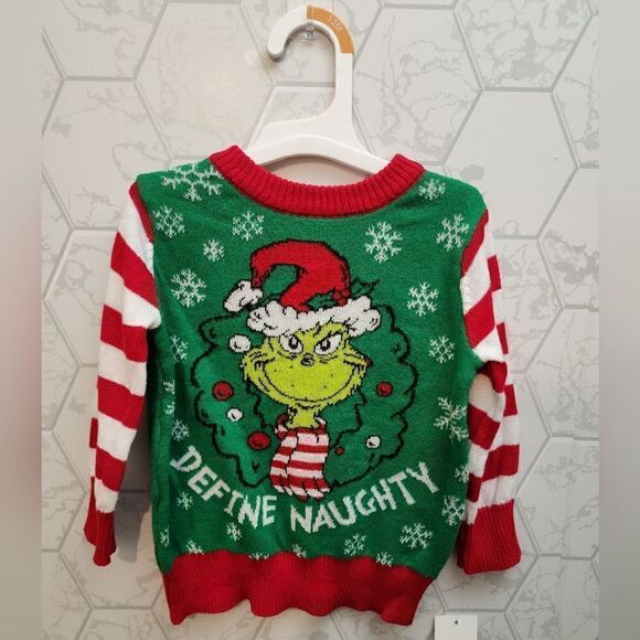 Nwt The Grinch Ugly Christmas Sweater Define Naughty - Picture 1 of 6